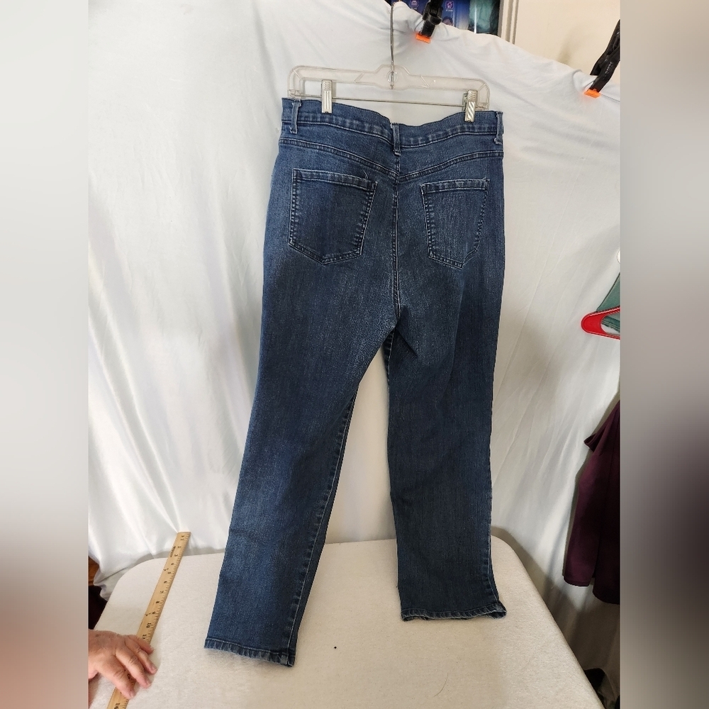Gloria Vanderbilt Amanda Straight Jeans Womens  Blue High Rise Stretch - 16 - Picture 6 of 14